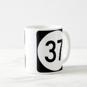 Tasse de l'itinéraire 37 de NJ (Devant droit)