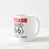 Tasse de l'itinéraire 66 de Chicago (Devant droit)