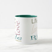 Tasse de LiveLaughLoveRide-Café (Centre)