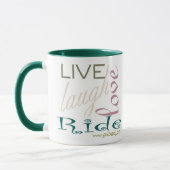 Tasse de LiveLaughLoveRide-Café (Gauche)