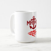 Tasse de logo d'Ancre de MRHS (Devant gauche)