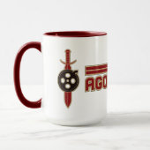 Tasse de logo de cabine d'agonie (Gauche)