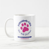 Tasse de logo de CHATS de PAWSitively (Gauche)