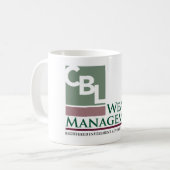Tasse de logo de gestion de richesse de CBL (Devant gauche)