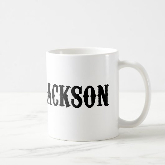 Tasse de logo de Jackson de juge (Droite)