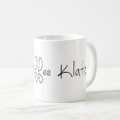 Tasse de logo de Klatch de café (Devant droit)