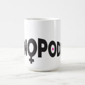 Tasse de logo de Menopodcast - 15 onces (Centre)