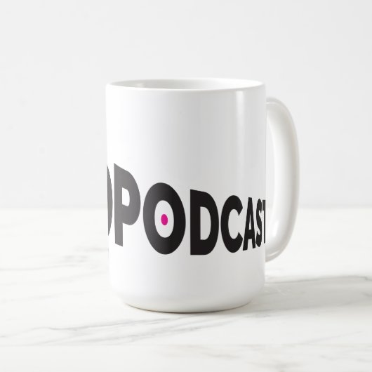 Tasse de logo de Menopodcast - 15 onces (Devant droit)