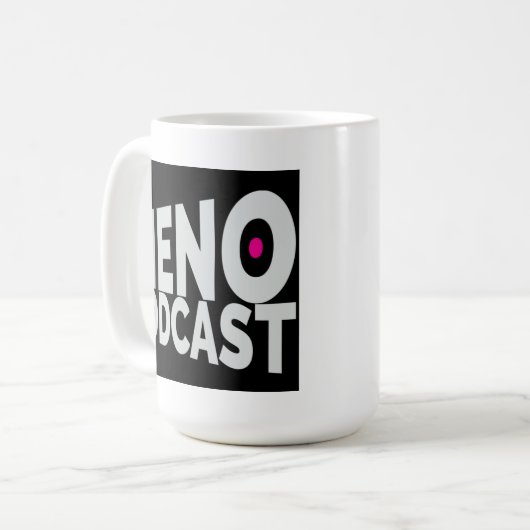 Tasse de logo de Menopodcast - 15 onces (Devant gauche)
