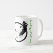 Tasse de logo de Mer-EagleCAM (Devant droit)