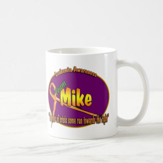 Tasse de logo de Mike d'équipe (Droite)