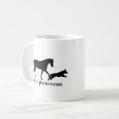 Tasse de logo de phénomènes de cheval (Devant gauche)
