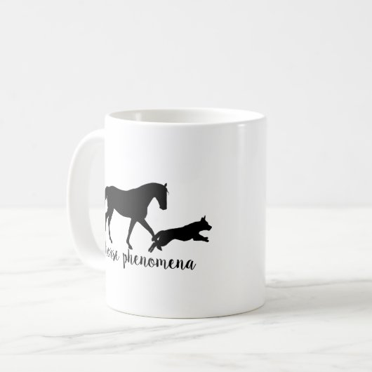 Tasse de logo de phénomènes de cheval (Devant gauche)