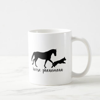 Tasse de logo de phénomènes de cheval