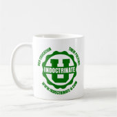 Tasse de logo de rayonnement "endoctrinez U" (Gauche)