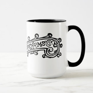 Tasse de logo de rouleau gravée par bras du feu de