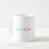 Tasse de logo de SETI avec l'équation de Drake (Devant gauche)