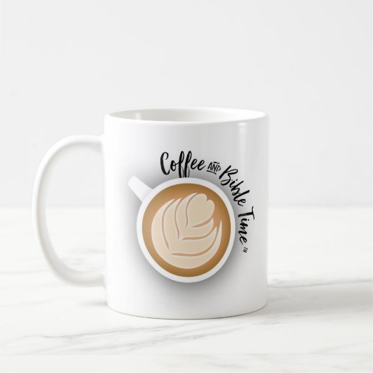 Tasse de logo de temps de café et de bible (Gauche)