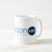 Tasse de logo de Vcom (Devant droit)