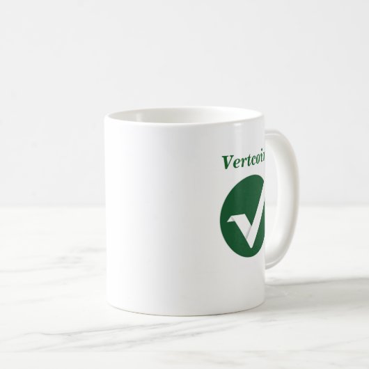 Tasse de logo de Vertcoin (Devant droit)