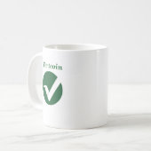 Tasse de logo de Vertcoin (Devant gauche)