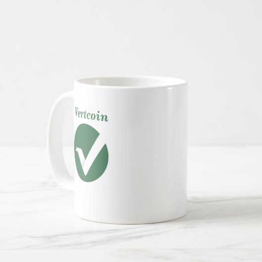 Tasse de logo de Vertcoin (Devant gauche)