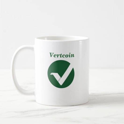 Tasse de logo de Vertcoin (Gauche)