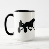 Tasse de logo d'entraîneur de cheval (Gauche)