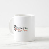 Tasse de logo des soins des animaux de collines de (Devant gauche)