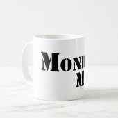 Tasse de logo d'hommes de lundi (Devant gauche)