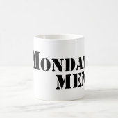 Tasse de logo d'hommes de lundi (Centre)