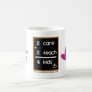 Tasse de logo du ♥ 2care2teach4kids de