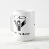 Tasse de logo "faites confiance à barbe" (Devant gauche)