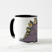 Tasse de lumières de Noël de Stegosaurus (Devant gauche)