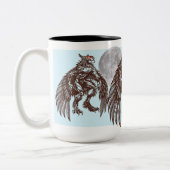 Tasse de lune de couche-tard de Mothman grande (Gauche)