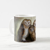 Tasse de lune de trois hiboux (Devant gauche)