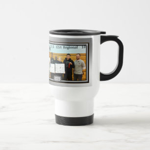 Tasse de lutte d'entraîneur avec le NOM, PHOTO