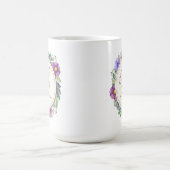 Tasse de M. et de Mme Elegant Floral Wedding (Centre)