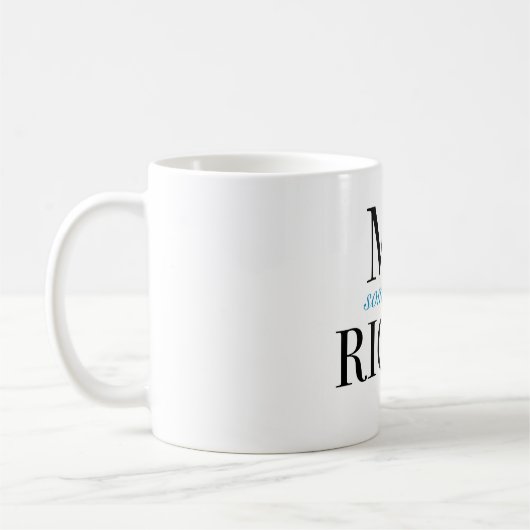 Tasse de M. Sometimes Right Classic White (Gauche)