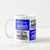 Tasse de machine à écrire d'auteur (Gauche)