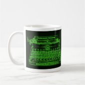 TASSE DE MACHINE À ÉCRIRE D'AUTEUR DE NUIT (Gauche)