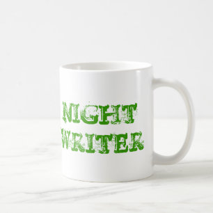 TASSE DE MACHINE À ÉCRIRE D'AUTEUR DE NUIT