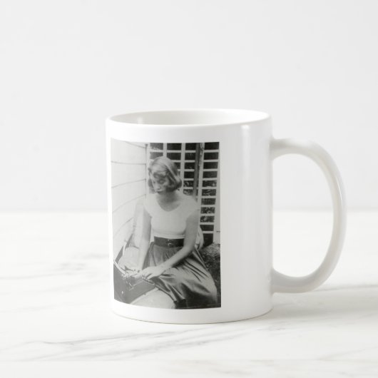 Tasse de machine à écrire de Sylvia Plath (Droite)