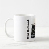 Tasse de machine à écrire de vieille école (Gauche)