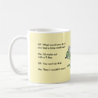 Tasse de machine de temps de Rex T Rex de