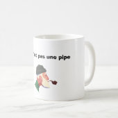 Tasse de Magritte ceci pas pipe une n'est (Devant droit)