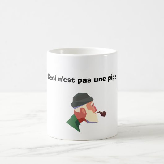 Tasse de Magritte ceci pas pipe une n'est (Centre)