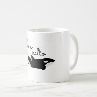 Tasse de Makaio de baleine bonjour