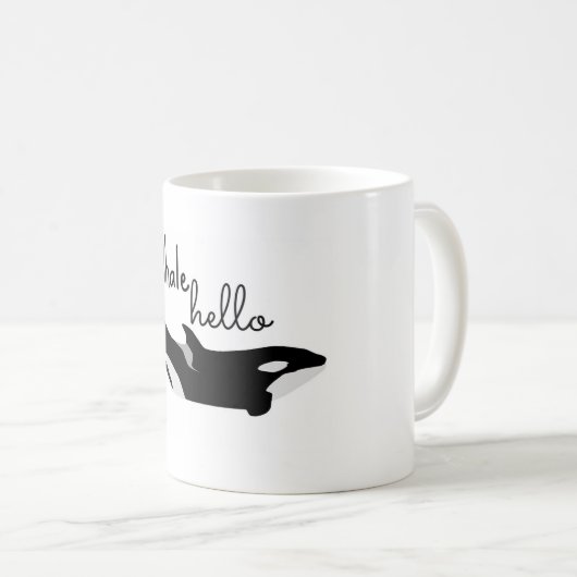 Tasse de Makaio de baleine bonjour (Devant droit)