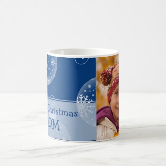 Tasse de maman de Joyeux Noël d'ornements (Centre)